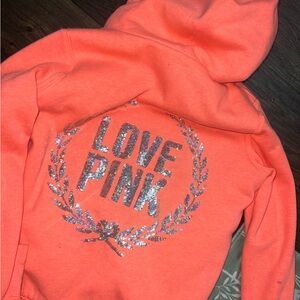Victoria's Secret Pink Fashion Show Exclusive Sequins Bling Fur Hoodie 2012